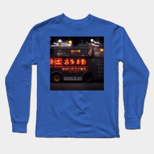 Cyberpunk Tokyo Ramen Food Truck Long Sleeve T-Shirt